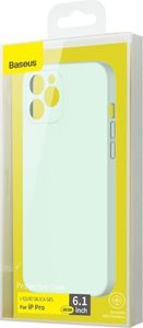 Baseus Baseus Liquid Silica Gel Case Elastyczne żelowe etui iPhone 12 Pro Miętowy (WIAPIPH61P-YT6B) uniwersalny 5