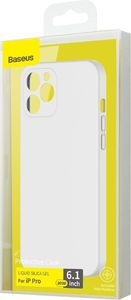 Baseus Baseus Liquid Silica Gel Case Elastyczne żelowe etui iPhone 12 Pro Biały (WIAPIPH61P-YT02) uniwersalny 5