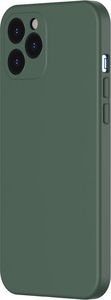 Baseus Baseus Liquid Silica Gel Case Elastyczne żelowe etui iPhone 12 Pro Max Ciemnozielony (WIAPIPH67N-YT6A) uniwersalny 2