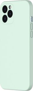 Baseus Baseus Liquid Silica Gel Case Elastyczne żelowe etui iPhone 12 Pro Max Miętowy (WIAPIPH67N-YT6B) uniwersalny 2