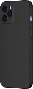 Baseus Baseus Liquid Silica Gel Case Elastyczne żelowe etui iPhone 12 Pro Max Czarny (WIAPIPH67N-YT01) uniwersalny 2