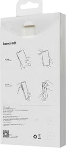 Baseus Baseus Frosted Glass Case Sztywne etui z elastyczną ramką iPhone 12 Pro / iPhone 12 Biały (WIAPIPH61P-WS02) uniwersalny 6