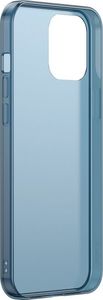 Baseus Baseus Frosted Glass Case Sztywne etui z elastyczną ramką iPhone 12 Pro / iPhone 12 Niebieski (WIAPIPH61P-WS03) uniwersalny 3