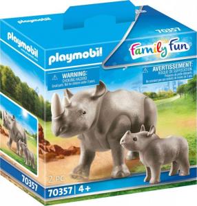 Playmobil Przygoda w ZOO - Nosorożce (70357) 1