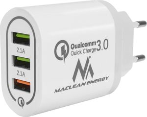 Ładowarka Maclean MCE479 3x USB-A 3 A (MCE479 W) 1