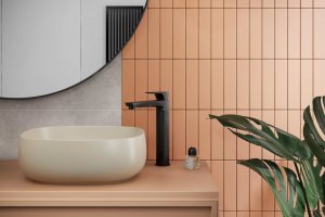 Bateria umywalkowa KFA Mokait stojąca czarny (5532-612-81) 4