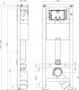 Zestaw podtynkowy Koło Zestaw All-in-One stelaż Technic GT Smart Fresh z miską Nova Pro Premium RF krótką 2