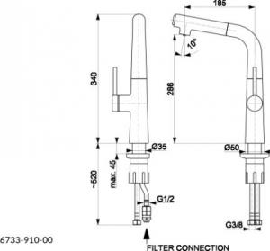 Bateria kuchenna KFA Mungo stojąca chrom (6733-910-00) 7