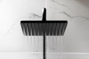 Zestaw prysznicowy KFA Logon z deszczownicą z baterią termostatyczną czarny (5746-910-81) 3