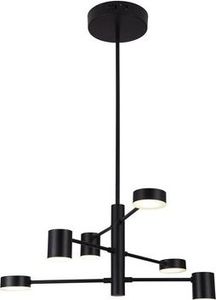 Lampa wisząca Rabalux Minimalistyczna lampa sufitowa LED czarna Rabalux Solomon 6355 1