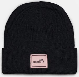 Kubota Czapka Beanie Kubota Classic Czarna Różowe Logo One Size 1