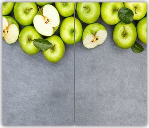 Deska do krojenia Tulup szklana Zielone jabłka 1 52x30cm 2szt. 1
