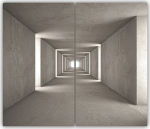 Deska do krojenia Tulup szklana Betonowy tunel 3 52x30cm 2szt. 1