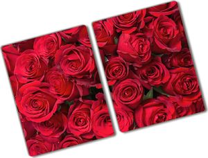 Deska do krojenia Tulup szklana Czerwone róże 3 52x2szt. 1