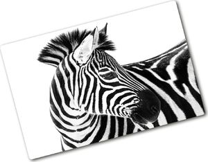 Deska do krojenia Tulup szklana Zebra w śniegu 4 80x52cm 1