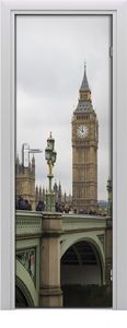 Tulup Fototapeta samoprzylepna na drzwi 75 x 205 cm Big Ben, Londyn 1