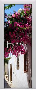 Tulup Fototapeta samoprzylepna na drzwi 75 x 205 cm Rhodes Grecja 1