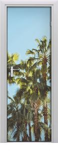 Tulup Fototapeta samoprzylepna na drzwi 75 x 205 cm krajobrazy palmy 1
