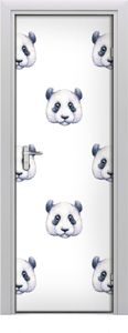 Tulup Fototapeta samoprzylepna na drzwi 75 x 205 cm Panda 1