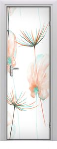 Tulup Fototapeta samoprzylepna na drzwi 75 x 205 cm dzikie kwiaty 1