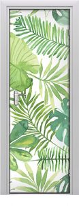Tulup Fototapeta samoprzylepna na drzwi 75 x 205 cm tropikalne liście 1