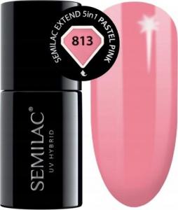 Semilac Semilac Extend 813 Lakier Hybrydowy 5w1 Pastel Pink uniwersalny 1