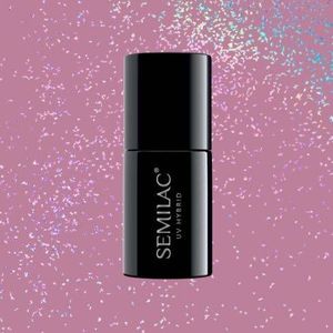 Semilac Semilac Lakier Hybrydowy Shimmer Dust Pink 319 uniwersalny 2