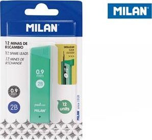 Milan Grafity do ołówka 0.9mm 2B 12szt 1