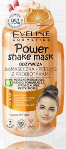 Eveline Power Shake Maska Bio peeling z probiotykami 5w1 1