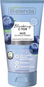 Bielenda Blueberry C-TOX Mus do mycia twarzy nawilżająco-rozświetlający 135g 1