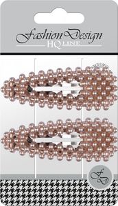 Top Choice Top Choice Fashion Design Spinki typu "Pyk" perła rose gold (23804) 1op.-2szt 1