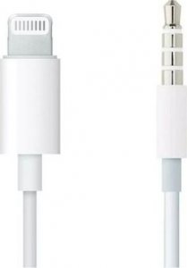 Kabel USB Apple Lightning - mini Jack 3.5 mm 1.2 m Biały (MXK22ZM/A) 1