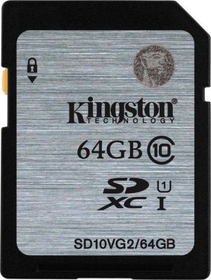 Karta Kingston SDHC 64 GB Class 10 UHS-I/U1  (SD10VG2/64GB) 1