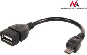 Adapter USB Maclean microUSB - USB Czarny  (MCTV-696) 1