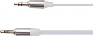 Kabel Maclean Jack 3.5mm - Jack 3.5mm 2m biały (MCTV-695 W) 3