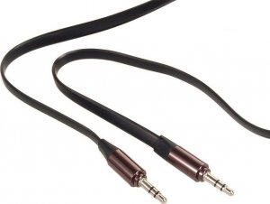 Kabel Maclean Jack 3.5mm - Jack 3.5mm 2m czarny brązowy (MCTV-695 B) 3