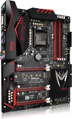 Płyta główna ASRock Gaming K6+, Intel Z170, 4x DDR4, SATA3, USB 3.1, GBLAN, ATX 3