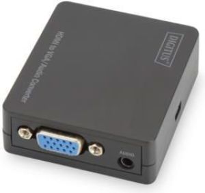 Adapter AV Digitus HDMI - D-Sub (VGA) + Jack 3.5mm czarny (DS-40310-1) 2