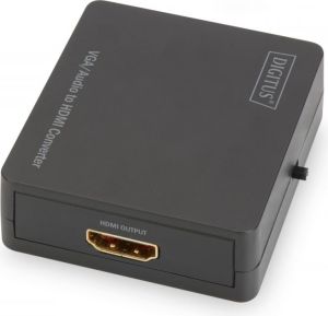 Adapter AV Digitus HDMI - D-Sub (VGA) + Jack 3.5mm czarny (DS-40131) 2