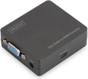 Adapter AV Digitus HDMI - D-Sub (VGA) + Jack 3.5mm czarny (DS-40131) 3