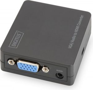 Adapter AV Digitus HDMI - D-Sub (VGA) + Jack 3.5mm czarny (DS-40131) 4