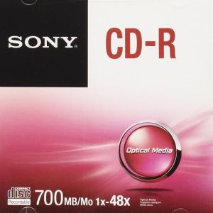 Sony CD-R 700 MB, 80 min, 48x, 1 szt (CDQ80SJ) 1
