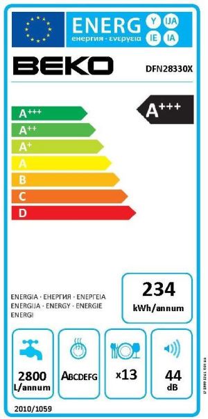 Zmywarka Beko DFN28330X 2