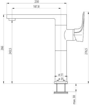 Bateria kuchenna Deante Gardenia stojąca biała (BEG W630) 2
