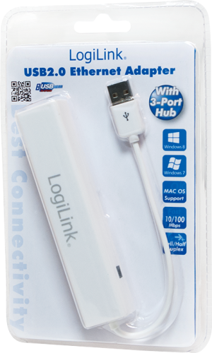 HUB USB LogiLink 1x RJ-45  + 3x USB-A 2.0 (UA0174A) 2