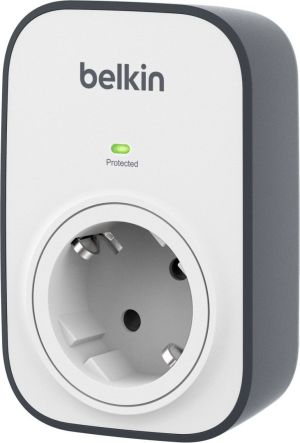 Listwa zasilająca Belkin przeciwprzepięciowa 1 gniazdo biała (BSV102VF) 1