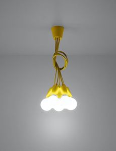 Lampa wisząca Lumes Żółta loftowa lampa wisząca - EX543-Diegi 3