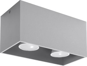Lampa sufitowa Lumes Szary geometryczny plafon LED - EX509-Quas 1