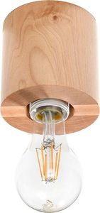 Lampa sufitowa Lumes Drewniany okrągły plafon w stylu loftowym - EX576-Salgadi 1