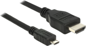 Kabel USB Delock HDMI USB Micro, 2m, Czarny (83649) 1